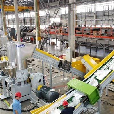 De etap plastik fim granulation machin